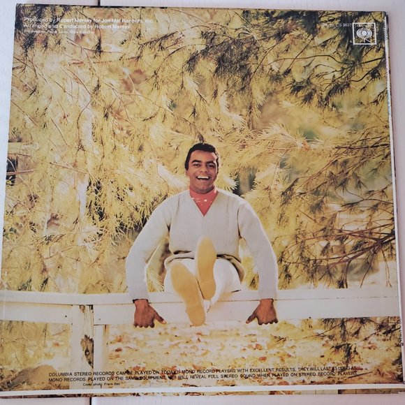 Johnny Mathis Love is blue vinyl record - Picture 2 of 2